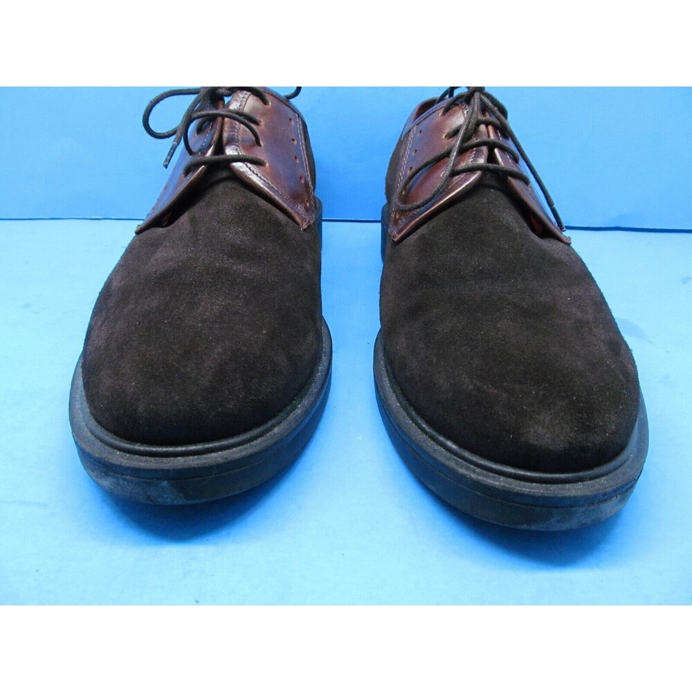 Antonio Parriego Mens Brown Leather And Nubuck Derbys Size US 9 EUR 42 - Picture 2 of 9